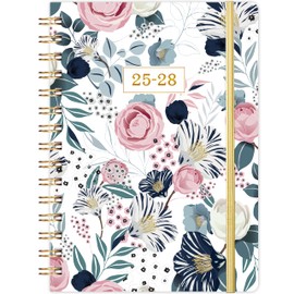 2025-2028 Monthly Planner - JUL 2025 - JUN 2028, Monthly Planner with Twin-Wire Binding, 36 Monthly Calendar Planner, 3 Year Planner 2025-2028 for Daily Organizing, Floral Design (8.4" x 6.3")