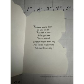 Vintage Great Grandma Grandmother Christmas Card Cute Snowman Unique