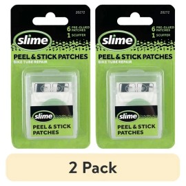 Slime Peel & Stick Bicycle Tube Patches, 6pc - 20272 - 2 Pack