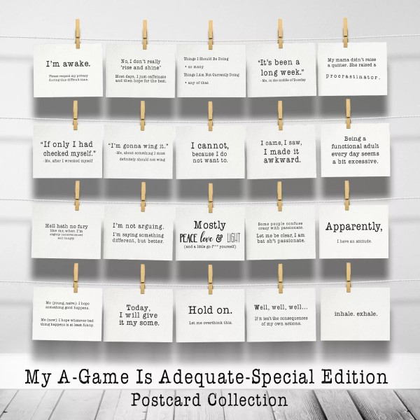 Life of the Kind My A-Game Is Adequate Relatably Sarcastic