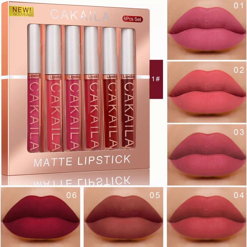 MM11 Brillo Labial Mate De Larga Duración A Prueba De