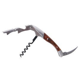 Sumnhay Elegant Premium Wood Handle Wine Opener –3-in-1 Ergonomic Waiters Corkscrew with Effortless Design for Smooth Cork Removal