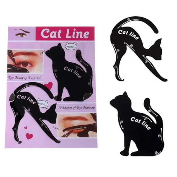 Cat Eyeliner Stencil for Precise Eyeliner - Set of 2