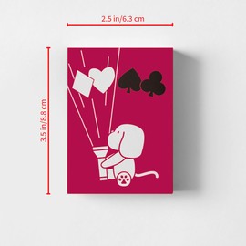 YOCEAN 2 pcs Kawaii Cat&Dog Playing Cards, 54 Different Pattern Playing Cards for Party, Casual Games Poker Cards, Gift Collection，3.5 × 4.5inches (Pink)