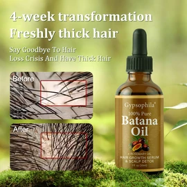 Batana Oil for Hair Growth -100% Pure Natural Hair Growth Oil, Nourishes The Scalp, Eliminates Split Ends, Reduce Hair Loss & Detox Your Scalp (2 Pack) for All Hair Types