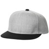 United Athletic 966401 Men's Cap, heather grey/black