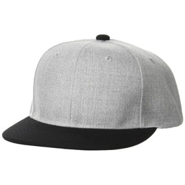 United Athletic 966401 Men's Cap, heather grey/black