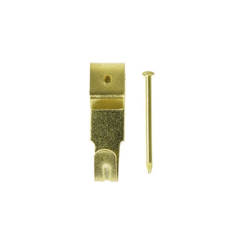 TIMCO Picture Hanging Hooks - Single - Electro Brass No.2