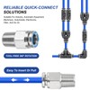 sourcing map 2 Pcs NPT Push to Connect Air Fittings,