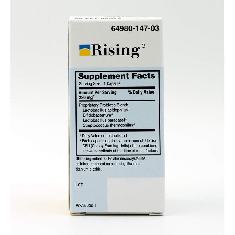 Rising Health - Risaquad 230mg - Probiotic Dietary Supplement Capsules