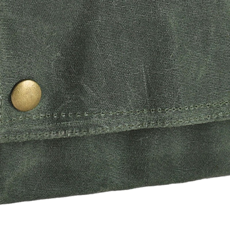 Outdoor Spice Bottle Bag Foldable 9 Pockets Portable Canvas Seasoning