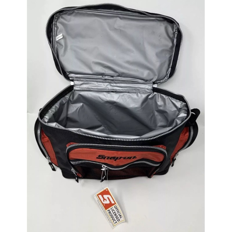 Snap-On Tools Black/Red Zippered Insulated Cooler w/ Pockets