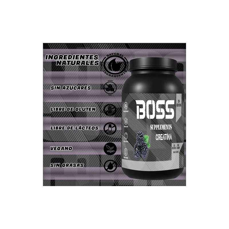 Creatina Boss 1kg + Gluteo Peptonas Dinasty De Regalo Moras