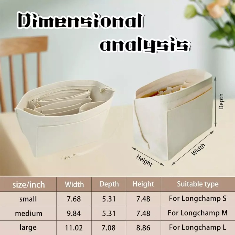 Longchamp 롱샹 르 플리지 정리함 위한 지갑 가방 삽입 작은