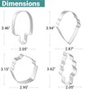 JOB JOL Cookie Cutters 4 PCS, Summer Cookie Cutters, 3''