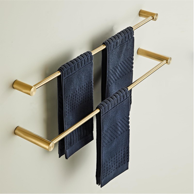 Towel Racks for Bathroom, NEWRAIN 30 inch Double Bath Towel