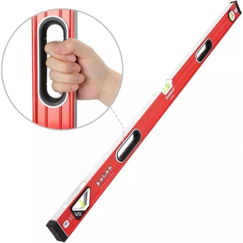 GOLDBLATT 48in Torpedo Level 3 Vials Die Cast Aluminum Level