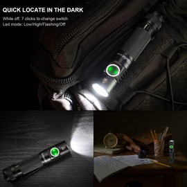 sofirn SC31 Pro 2000 Lumen Flashlight, Rechargeable Flashlight with Powerful SST40 LED 6500K, for EDC Camping Hiking Fishing Dog Walking (Black)