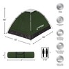 2 Person Camping Tent with Rain Fly and Carrying Bag