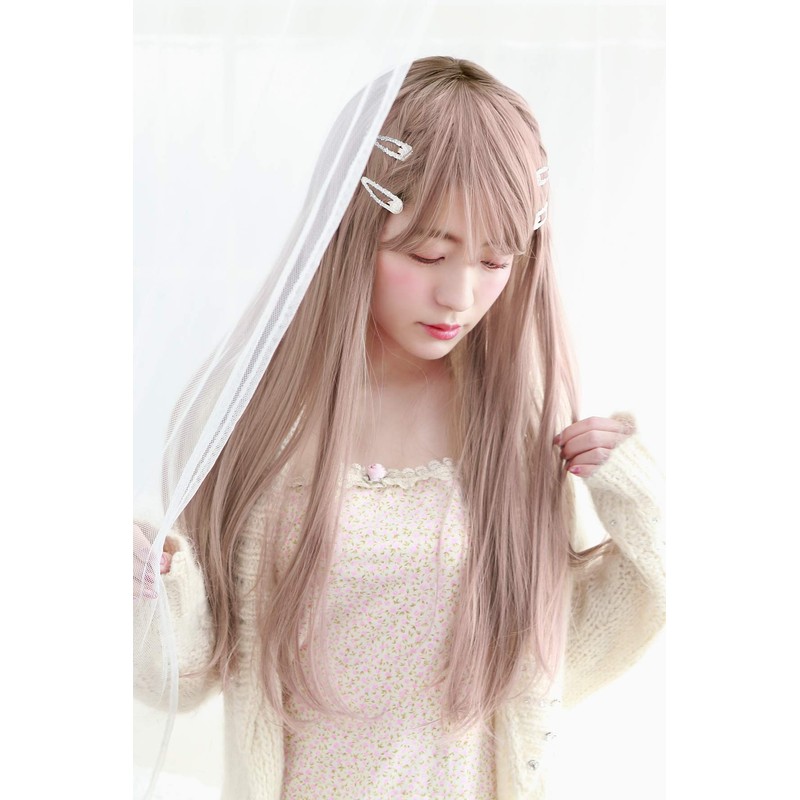 All Grade Pure Straight Heat Resistant Grey Lavender