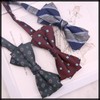 White Fang NC043 Polyester Bow Tie, Stylish Design, Casual, Men's,