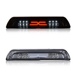 GRAND ORANGE LED 3rd Brake Light Compatible with 2007 2008 2009 2010 2011 2012 2013 2014 2015 2016 2017 2018 Toyota Tundra Cargo Lamps Smoke Lens Chrome Housing