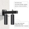 LAJIAOZ 6" Slide Gate Guide Roller with Black Steel Bracket