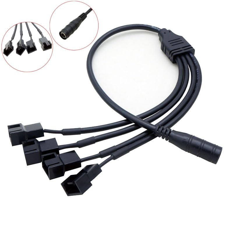 12V PC Fan Speed Controller, Fan Power Supply 100-240V AC