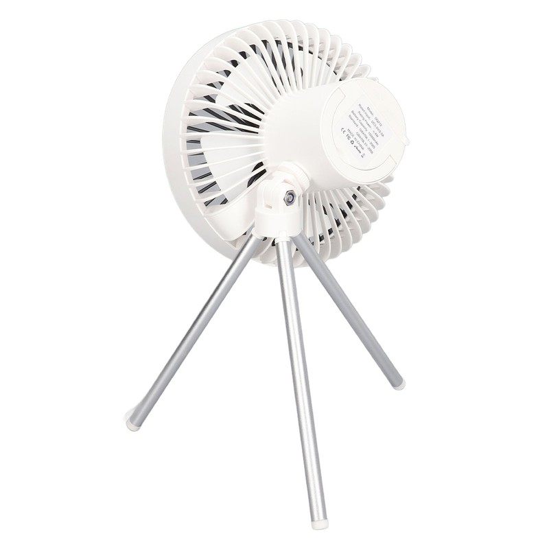 Tripod Desk Fan with Light USB Rechargeable Battery Operated 3