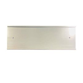 NapTags Nameplate Holder - Wall or Door - 12" x 4" (Silver, 1)