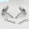 FarShiller 2208864 Snow Plow Skid Shoes Quick Release Adjustable Pin