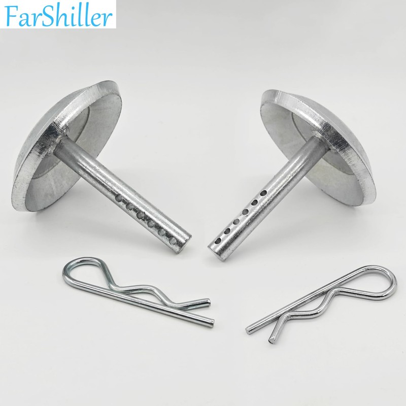FarShiller 2208864 Snow Plow Skid Shoes Quick Release Adjustable Pin