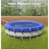 POOLHACKER 2025 Upgrade 15 ft Round Winter Pool Cover -