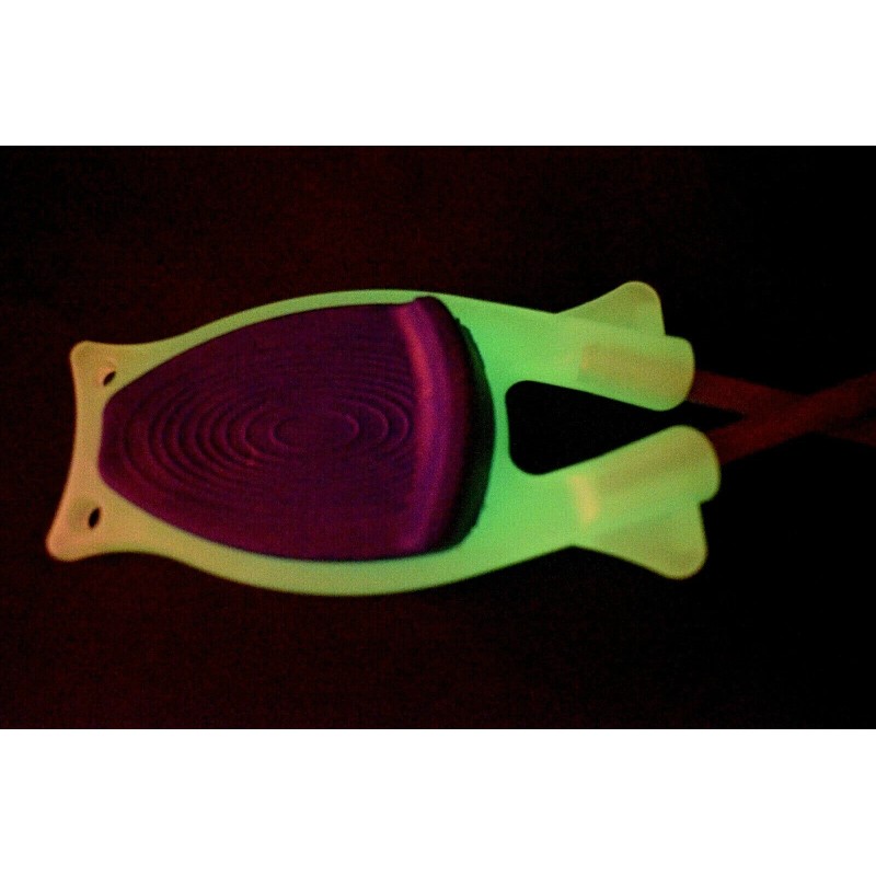 Block sharpener Glow in the dark-Outdoorsm - Plastic, Glow Blue