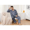 U2SKIIN Mens Silk Pajamas Set, Long Sleeve Satin Pajamas for