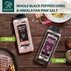 Soeos Himalayan Pink Salt 39 oz + Whole Black Peppercorns