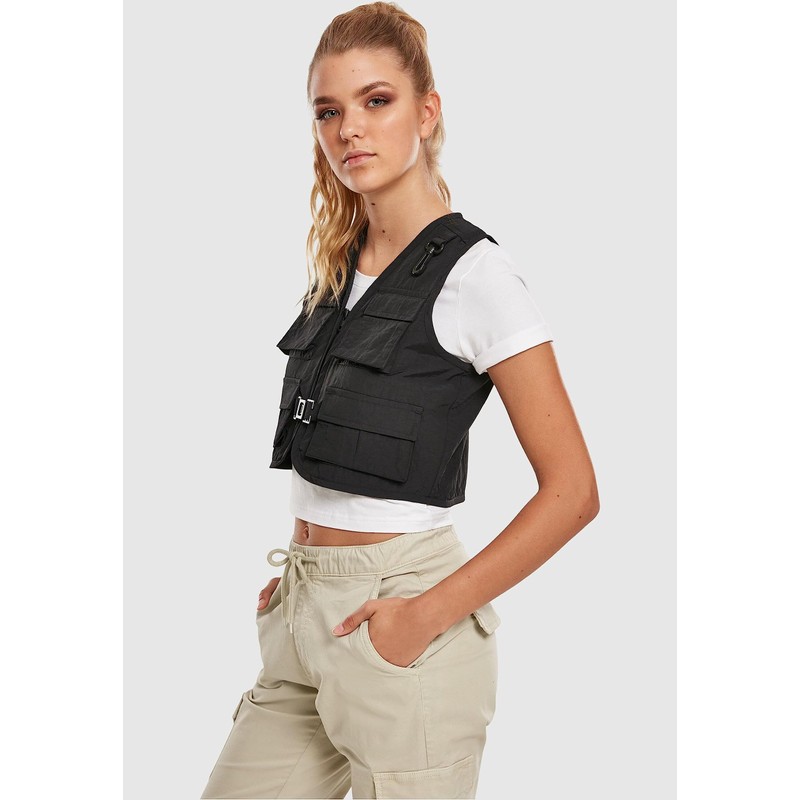 Urban Classics Women's Tb3633 Jacket, Black, S