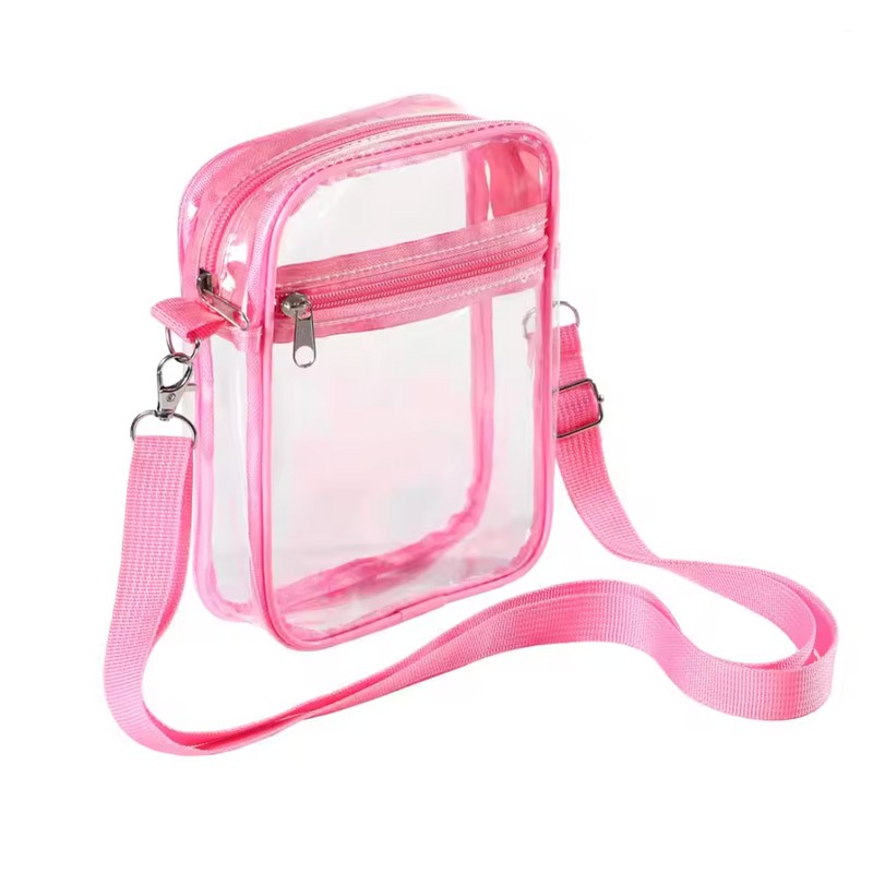 Clear Stadium Approved Crossbody Bag – Transparent PVC Shoulder Purse