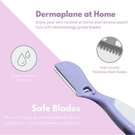 Eyebrow Razor Trimmer Touch Up Tool Chaosss &. Multipurpose Exfoliating Shaver Dermaplaning Tool for Women Girls and Men Pack of 3