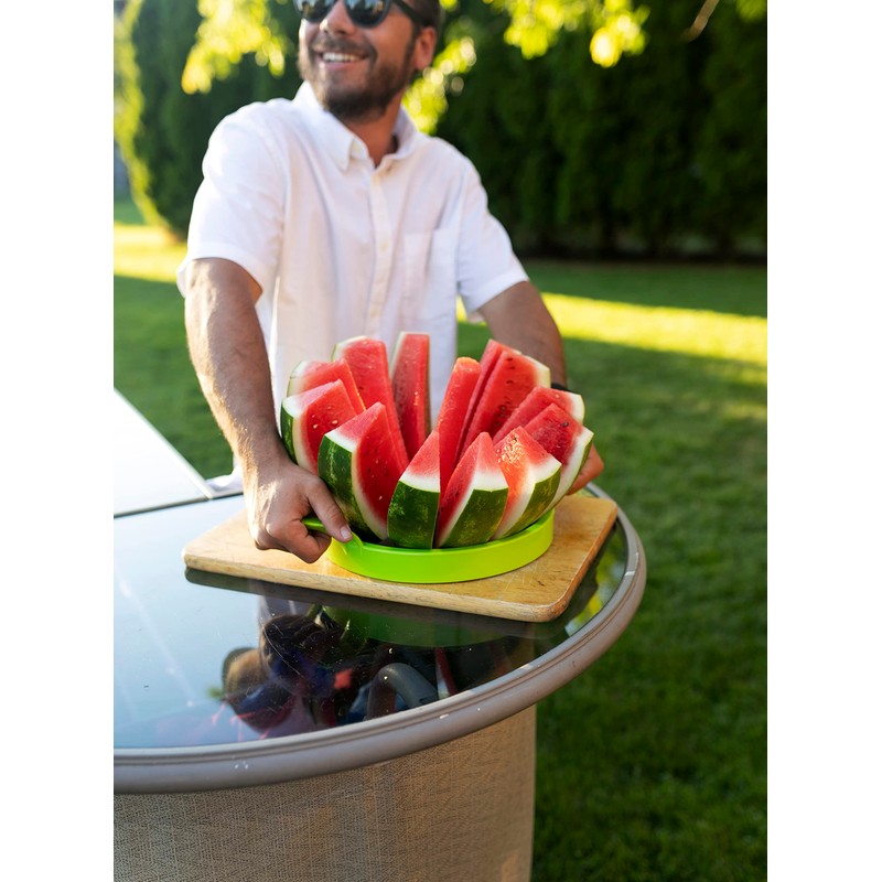 KOLORAE Extra Large Watermelon Slicer, Stainless Steel Cutter with Durable