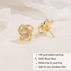 Bridesmaid Proposal Gifts,14K Gold/Silver Plated Stud Earrings, Love Knot Bridesmaid