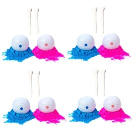 Gadpiparty 8pcs Gender Reveal Powder for Birthday Party Celebration Safe and Fun Powder Props for Revealing Gender Includes Tees