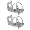 SHOWERORO 2pcs Outdoor Antenna Mounting Kit Weatherproof Aluminum Alloy Bracket