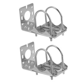 SHOWERORO 2pcs Outdoor Antenna Mounting Kit Weatherproof Aluminum Alloy Bracket for Satellite Antennas Flexible Installation with Versatile Configuration Durable for Long Term Use