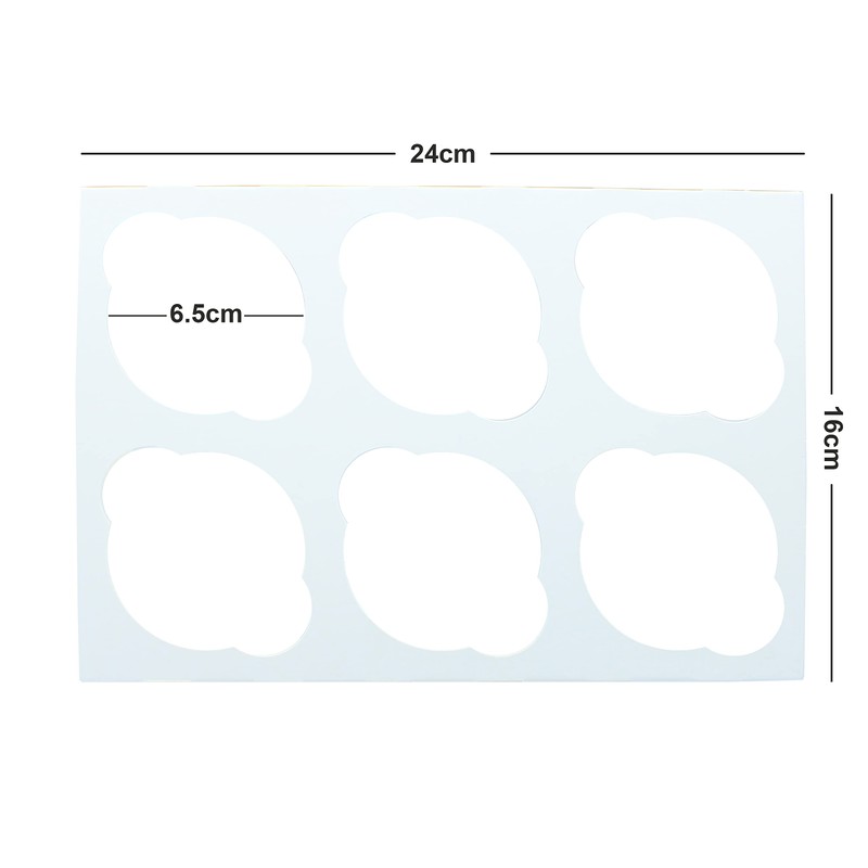 Baked with Love 650211 6/12 Cupcake Box, Includes Dual Insert