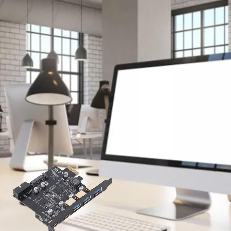 PCIe to USB 3.2 Gen 2 Adapter Card, 20Gbps 3xUSB