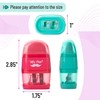 Mr. Pen- Pencil Sharpener & Eraser, 4 Pack, Colorful Erasers,