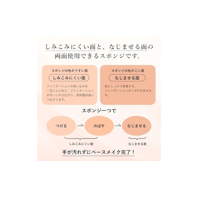 Chifure Liquid & Cream Foundation Sponge