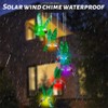 Taozoey Solar Wind Chime, LED Solar Wind Chimes Light, Butterfly