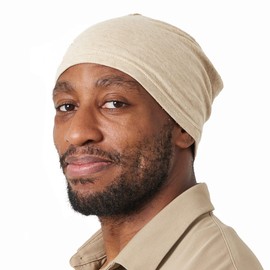 CHARM Knit Beanie Organic Cotton Beanie for Men and Women Made in Japan Beige M